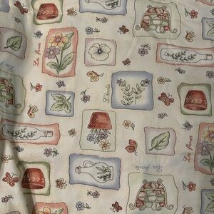 JCPenney Multicolor Floral and Botanical Cotton Tablecloth